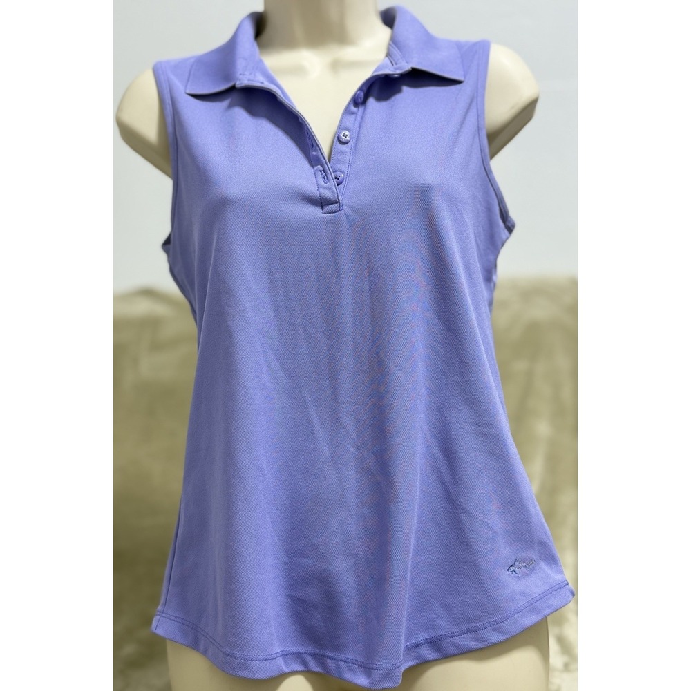 Women's Golf Shirt Greg Norman Collection Play‎ Dry Golf Polo Top Sz S